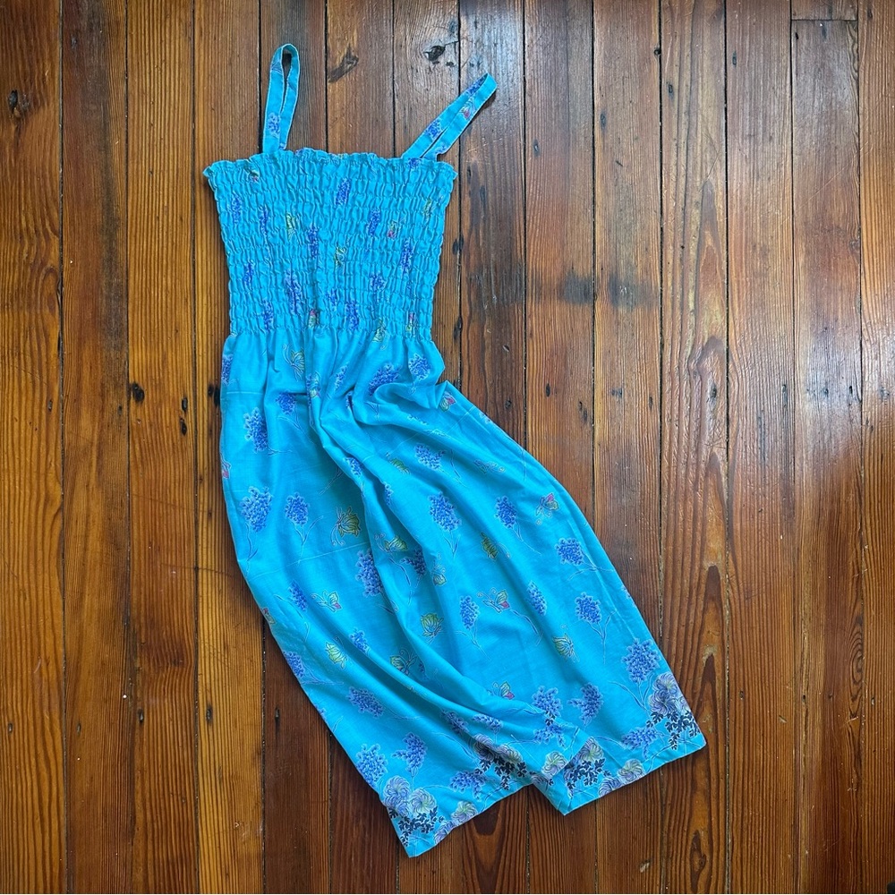 Sindrella ruched sleeveless long length house dress